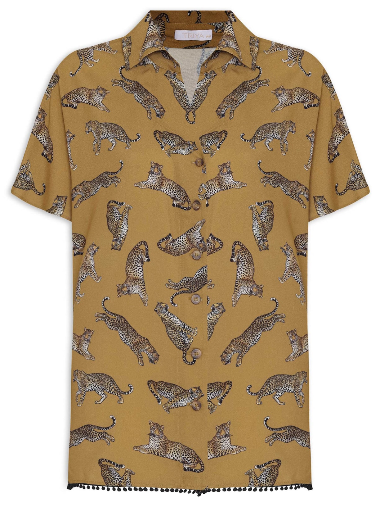 Camisa Feminina Nina Amarelo Triya