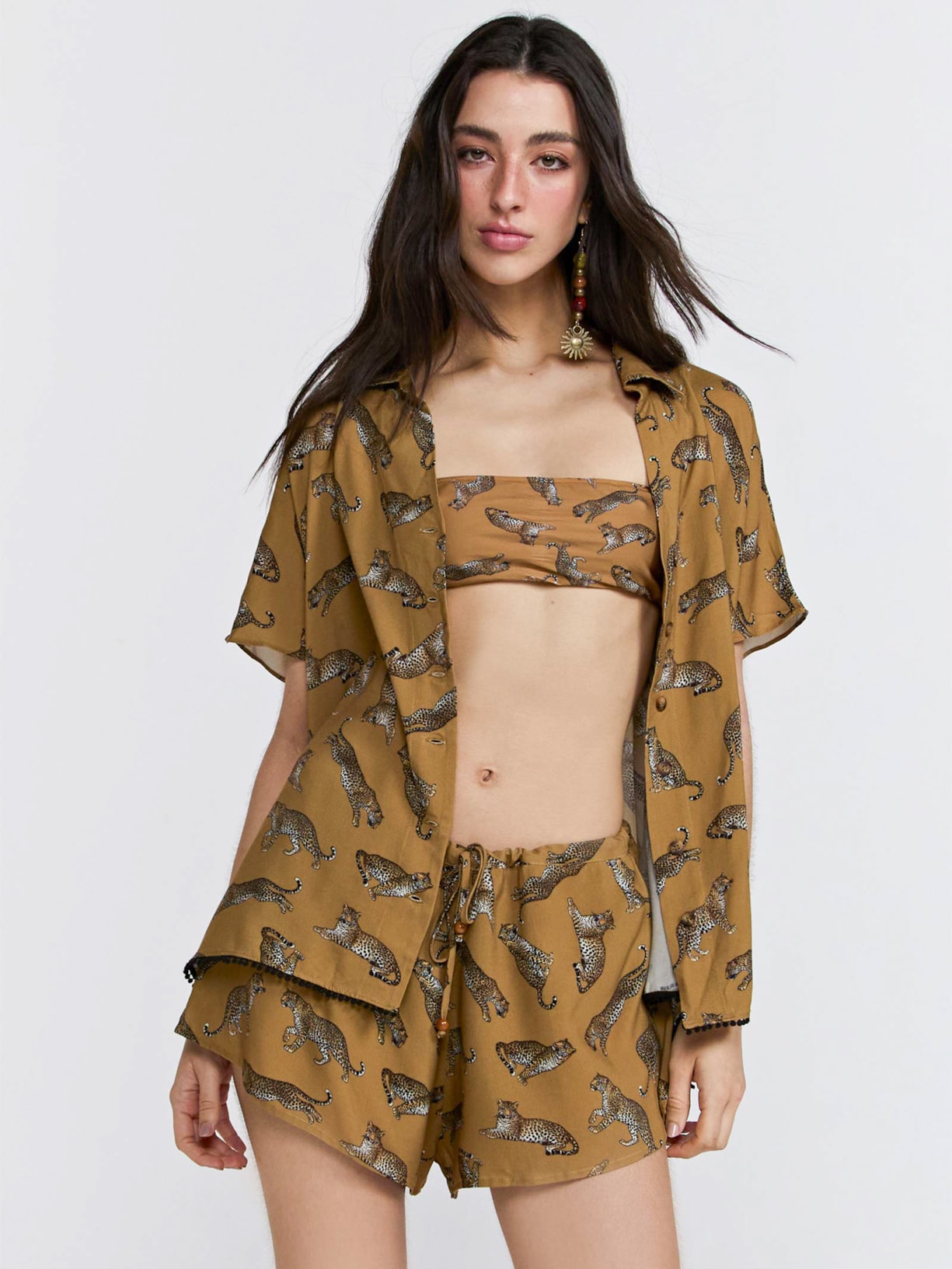 Camisa Feminina Nina Amarelo Triya