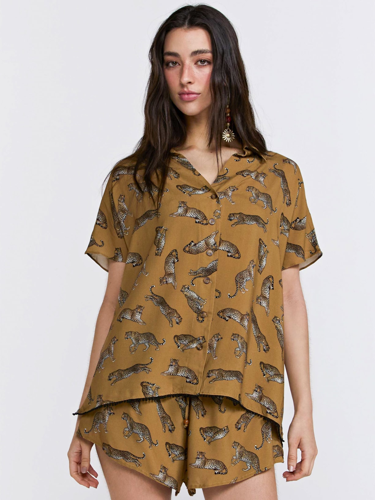 Camisa Feminina Nina Amarelo Triya