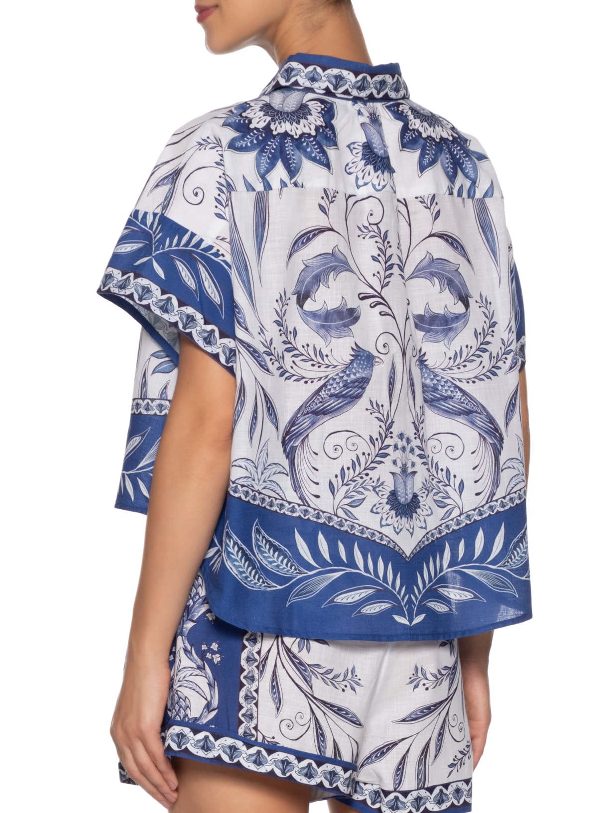 Camisa Feminina Nina Branco Farm Praia