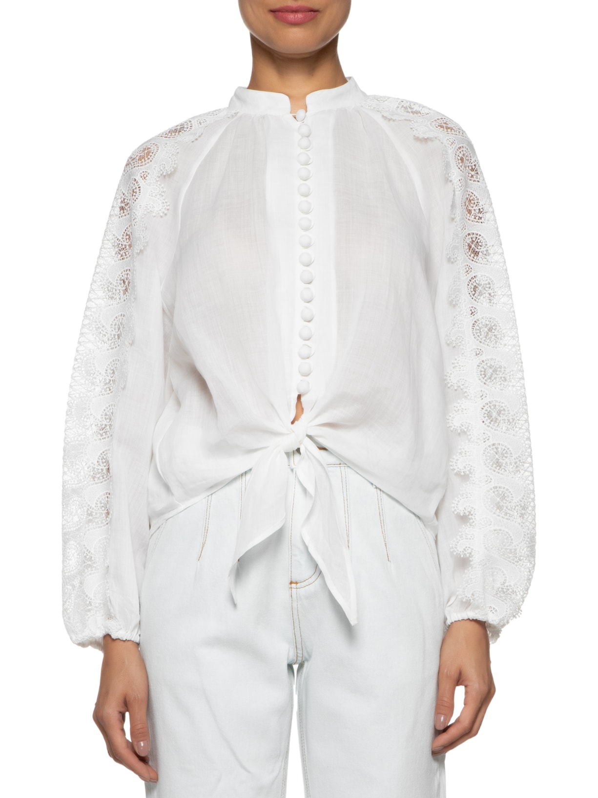 Camisa Feminina Nó Ana I Off White Le Lis