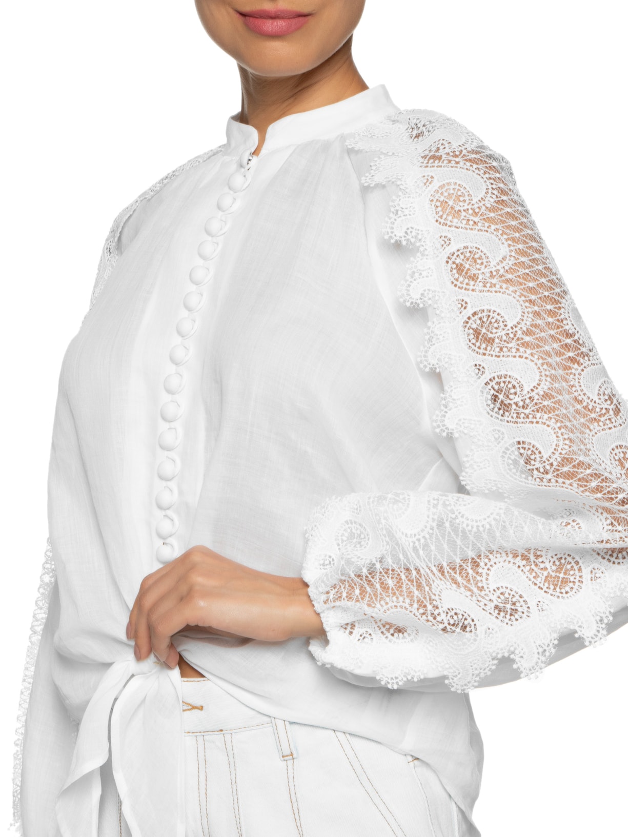 Camisa Feminina Nó Ana I Off White Le Lis