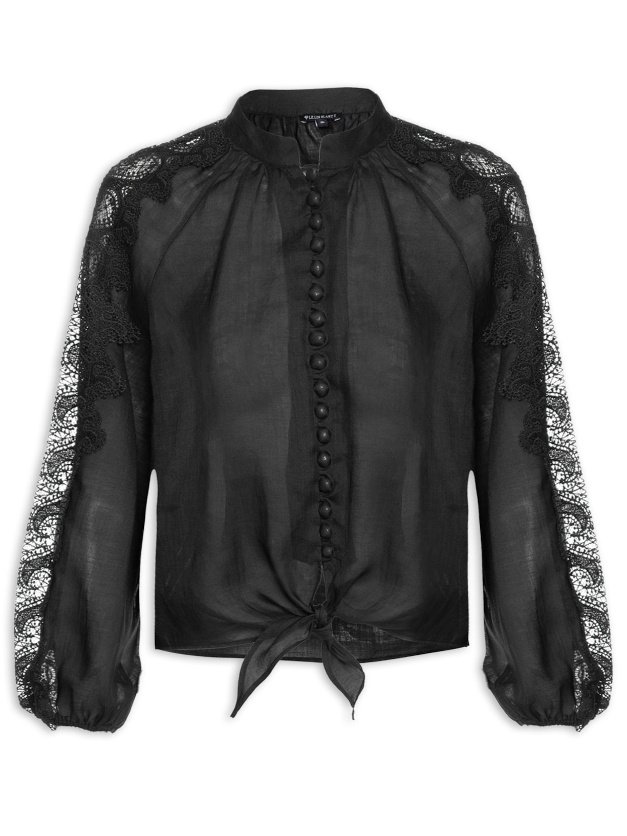 Camisa Feminina Nó Ana II - Preto