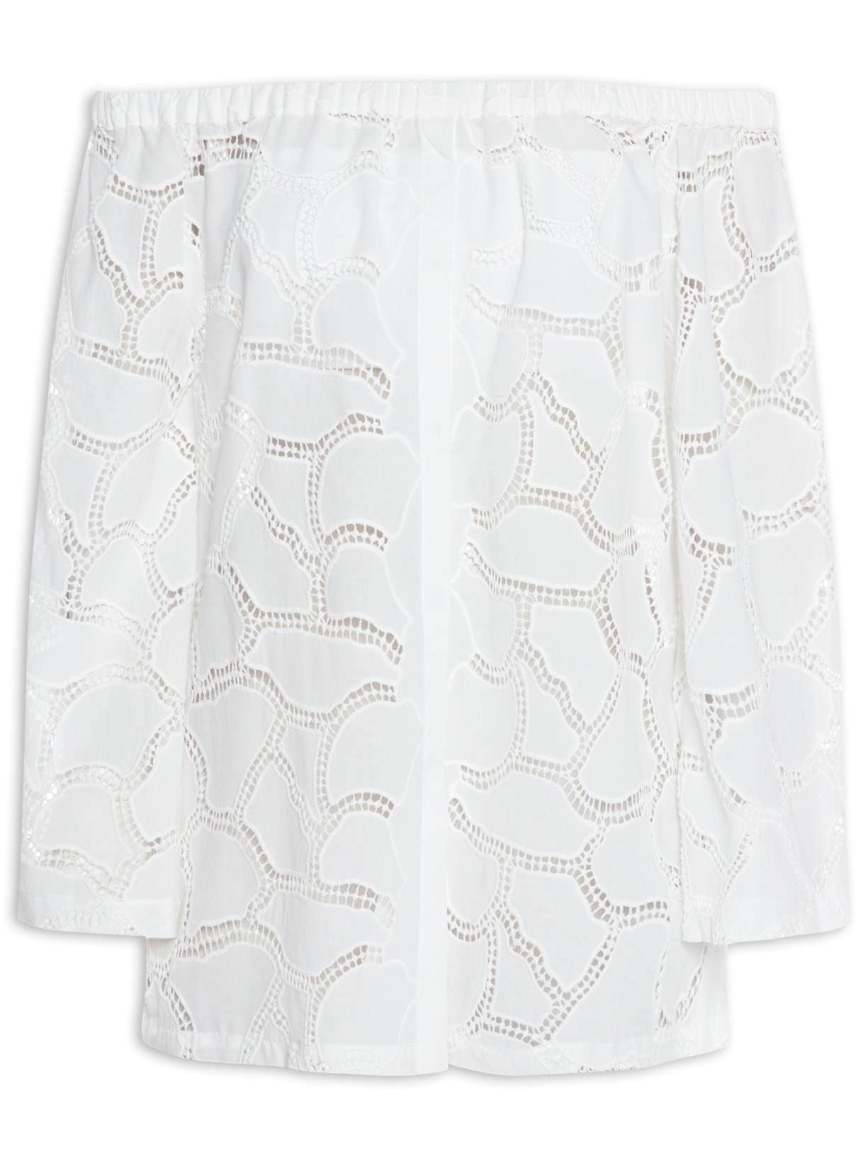 Camisa Feminina Ombro A Ombro De Laise - Branco