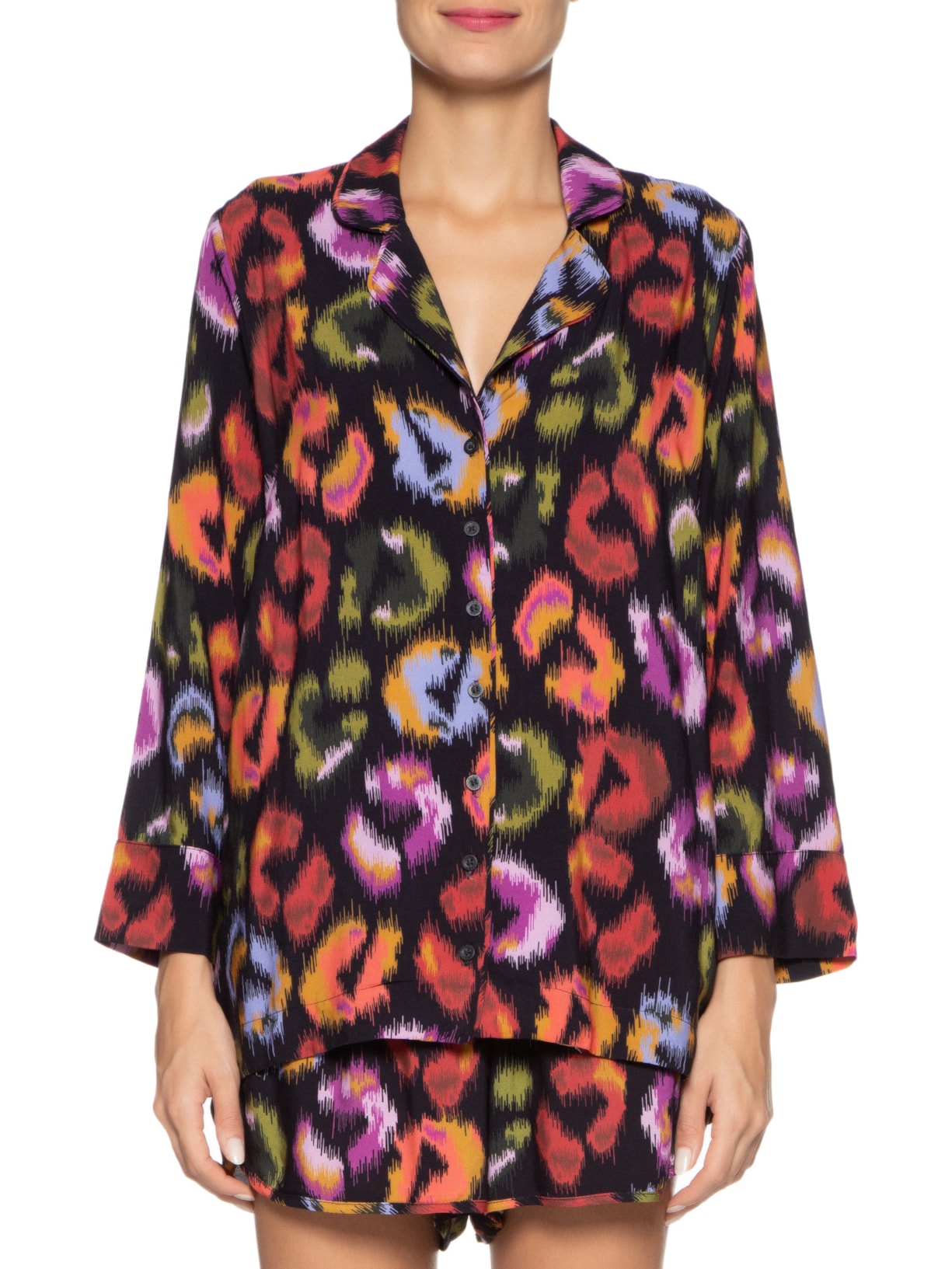 Camisa Feminina Onça De Cor Preto Farm