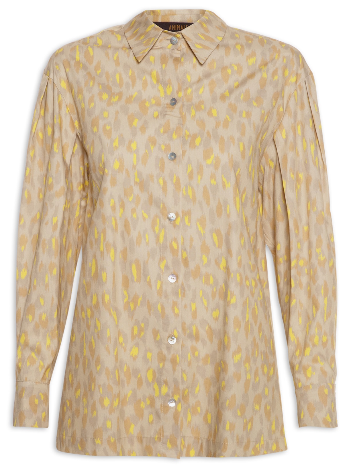 Camisa Feminina Onça Textura Gengibre - Animal Print