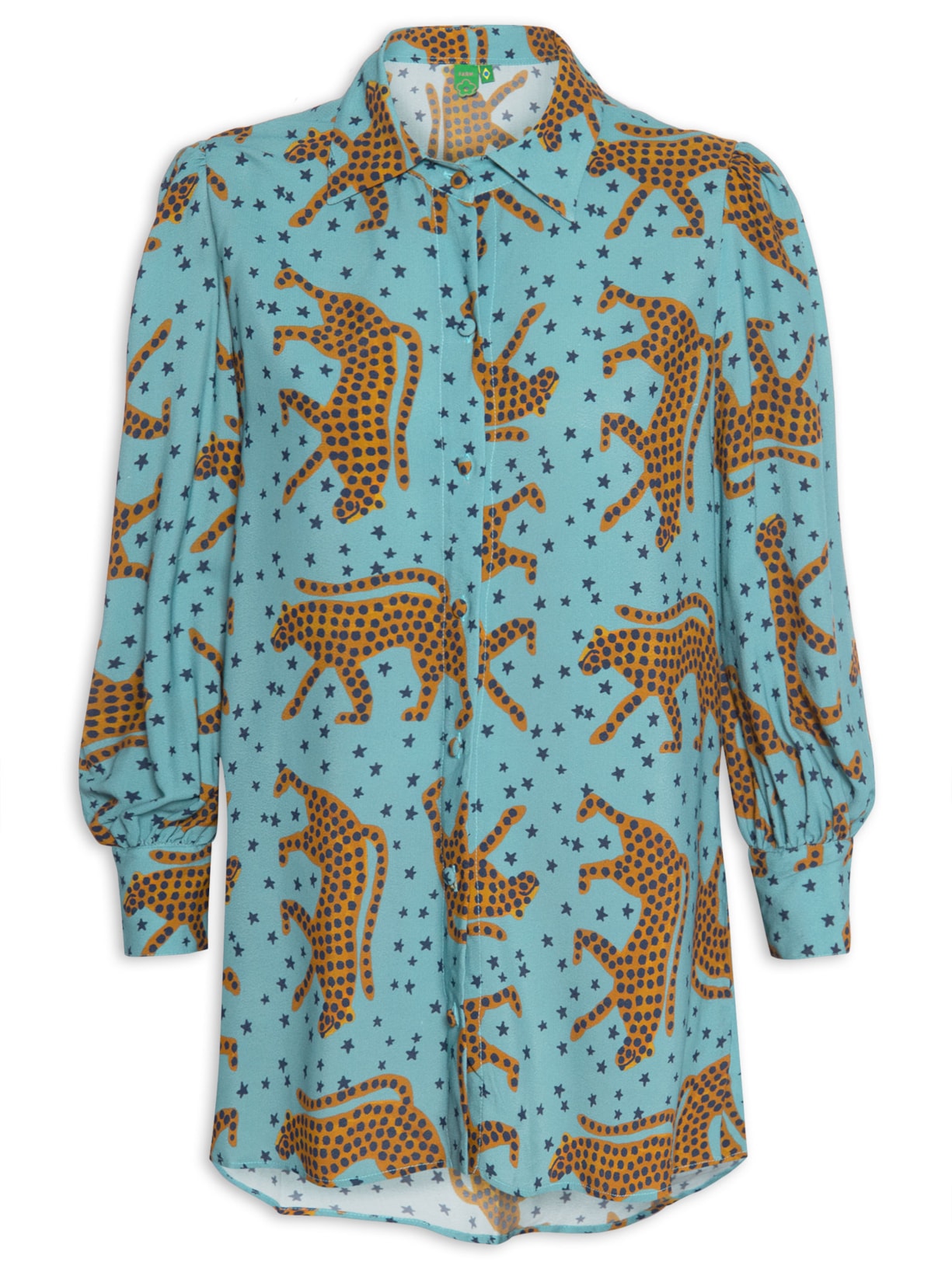 Camisa Feminina Oncita Azul Farm