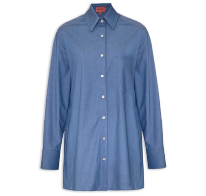 Camisa Feminina Over Azuade - Azul