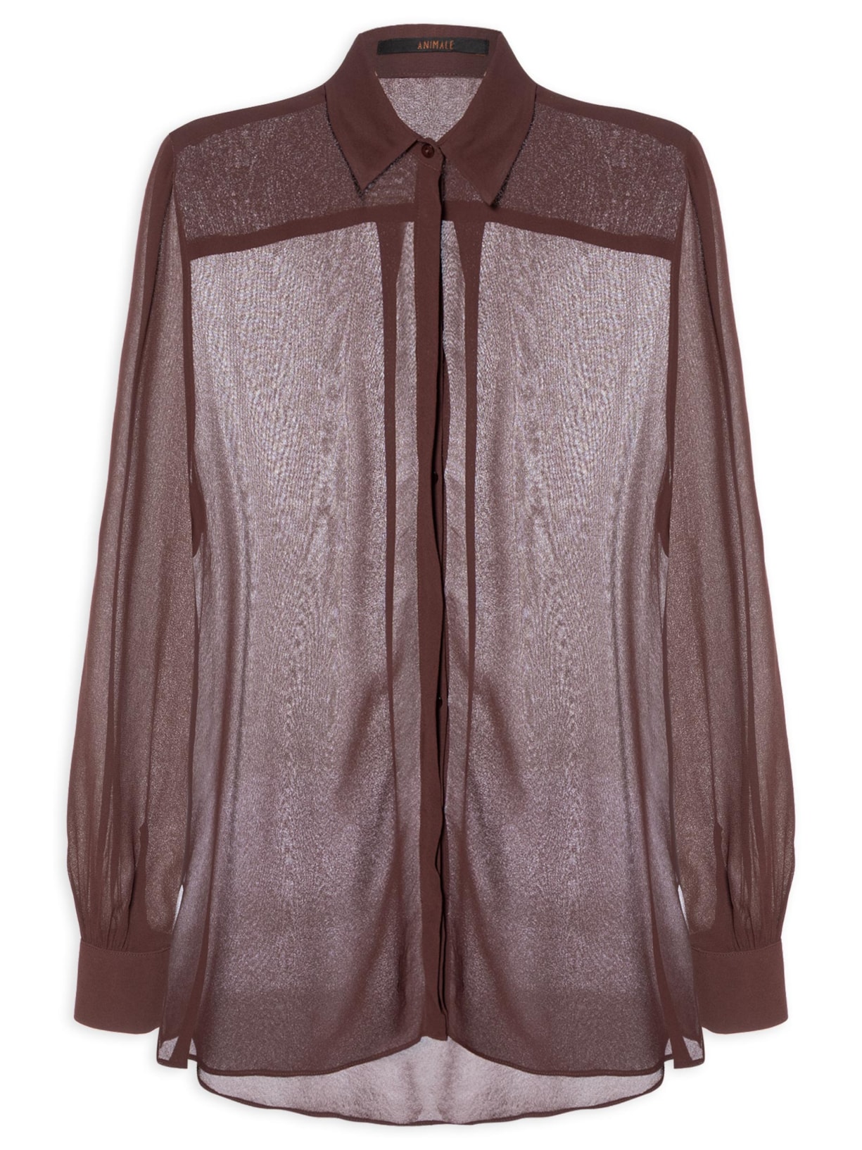 Camisa Feminina Over Boho - Marrom