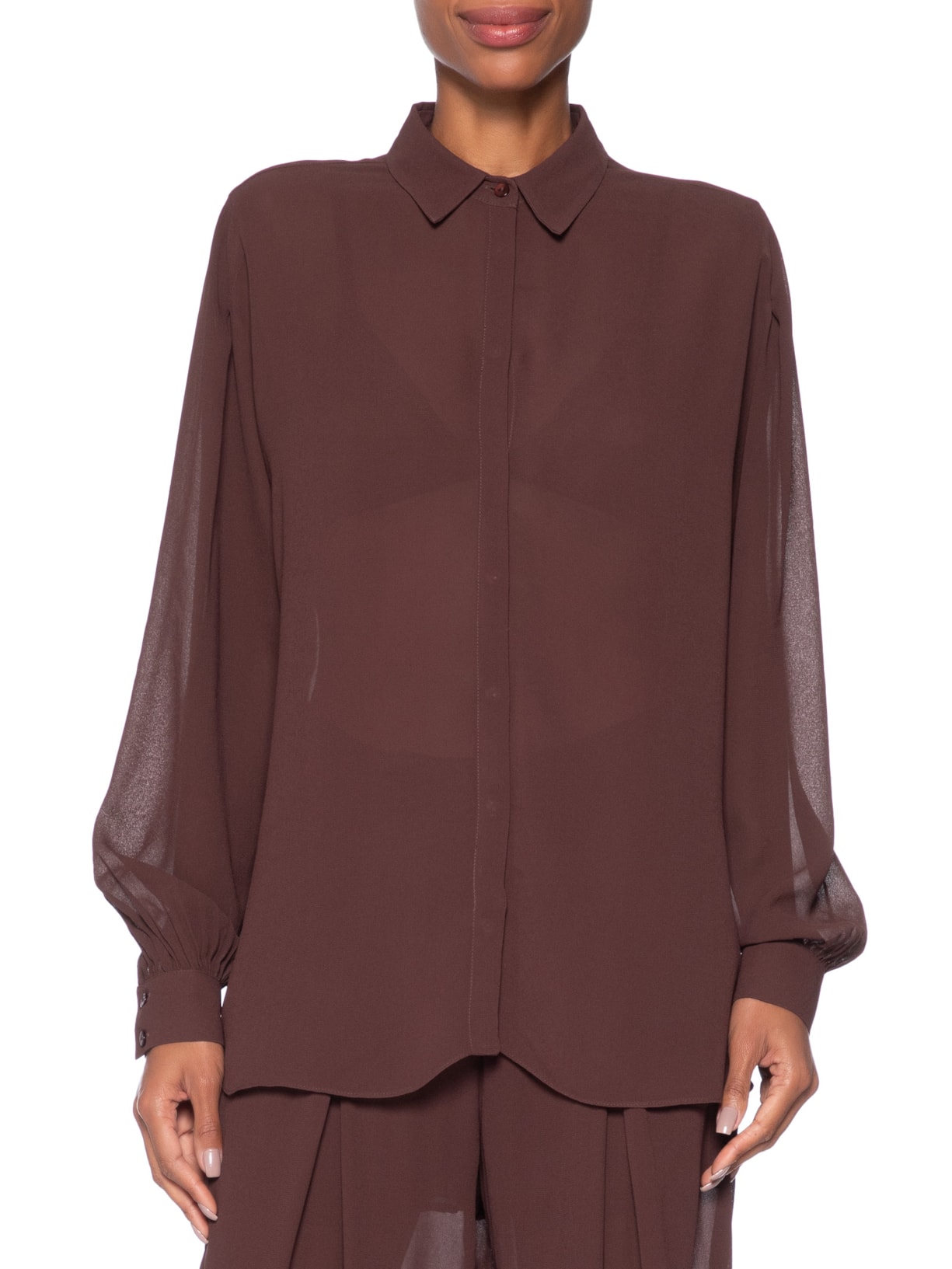 Camisa Feminina Over Boho Marrom Animale