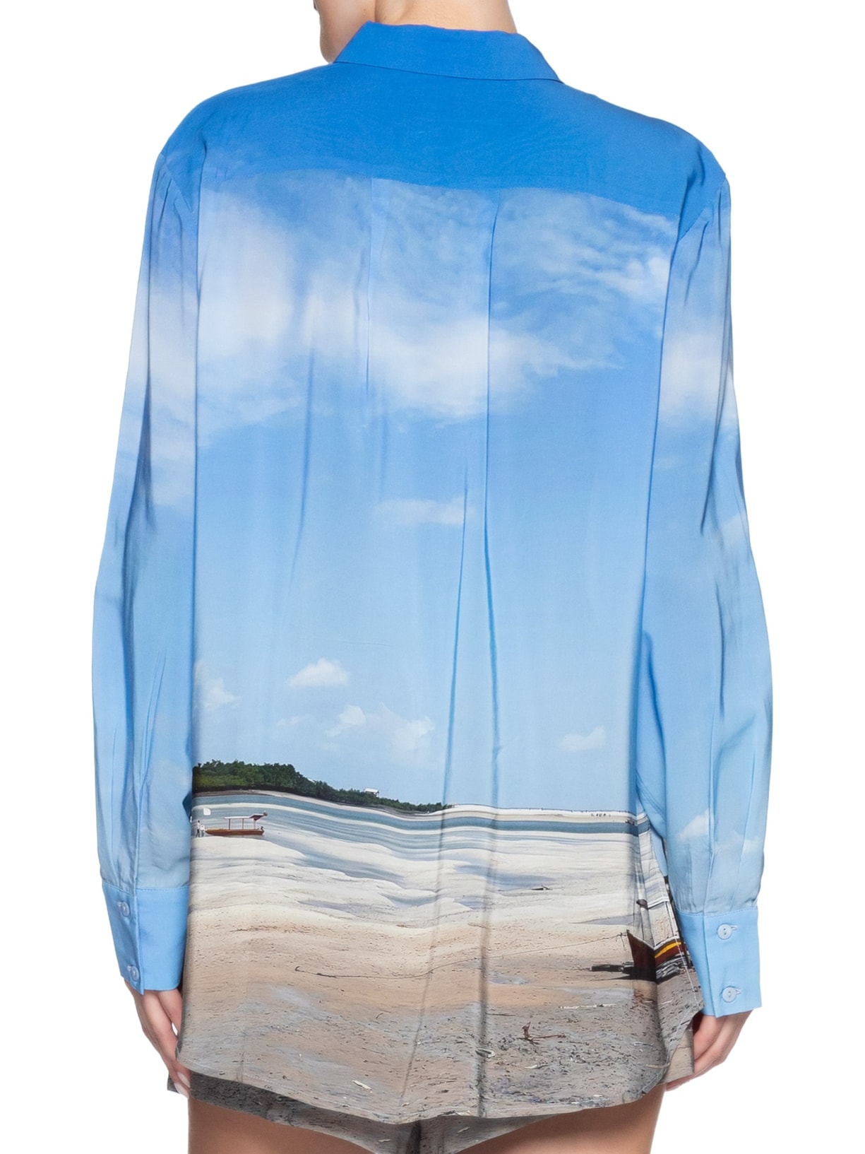 Camisa Feminina Over Salinas Azul Animale