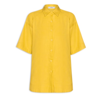 Camisa Feminina Oversized - Amarelo