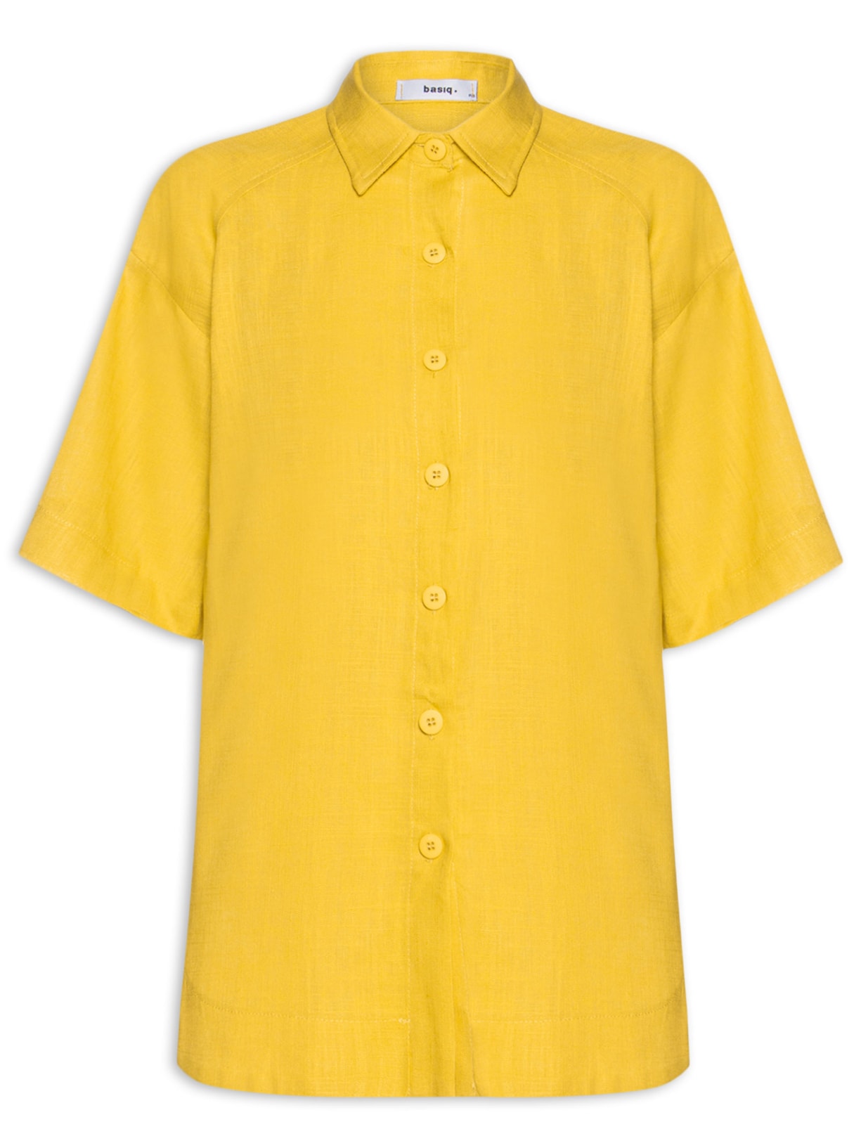 Camisa Feminina Oversized - Amarelo