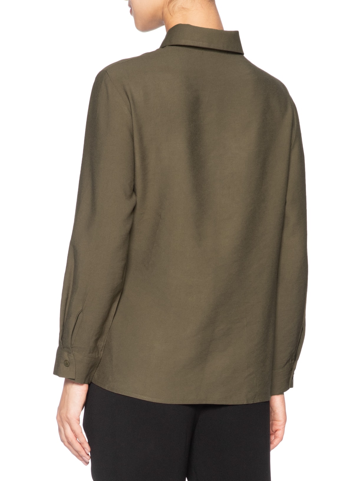 Camisa Feminina Oversized Com Transpasse Marrom '2Essential