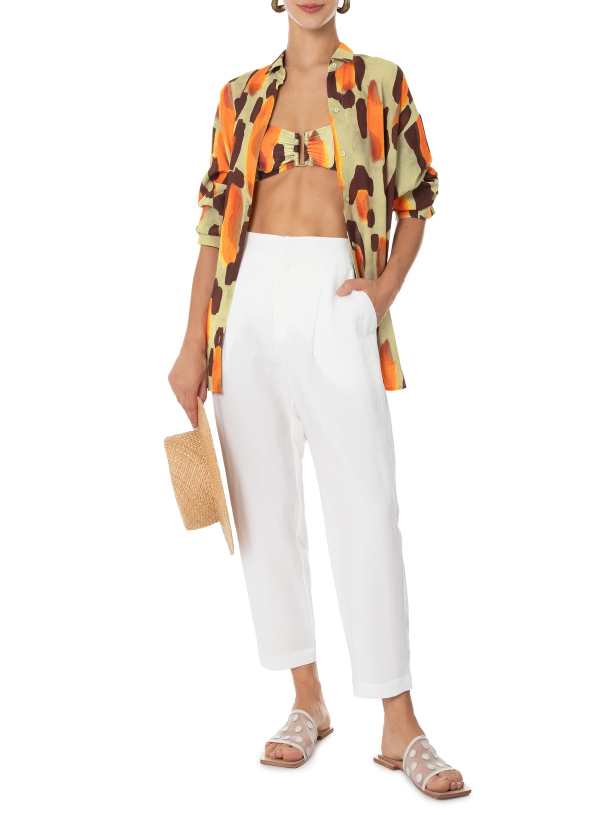 Camisa Feminina Oversized Light Verde Lenny Niemeyer