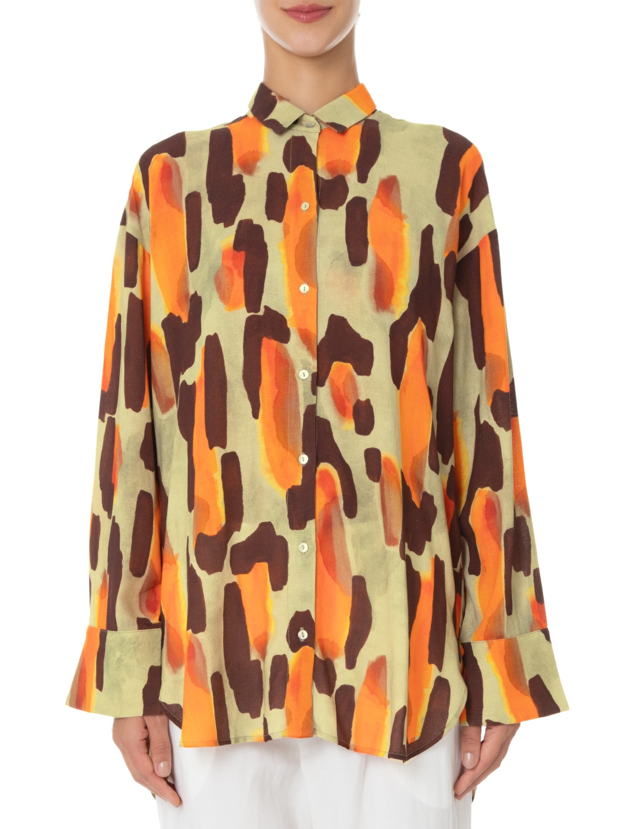 Camisa Feminina Oversized Light Verde Lenny Niemeyer