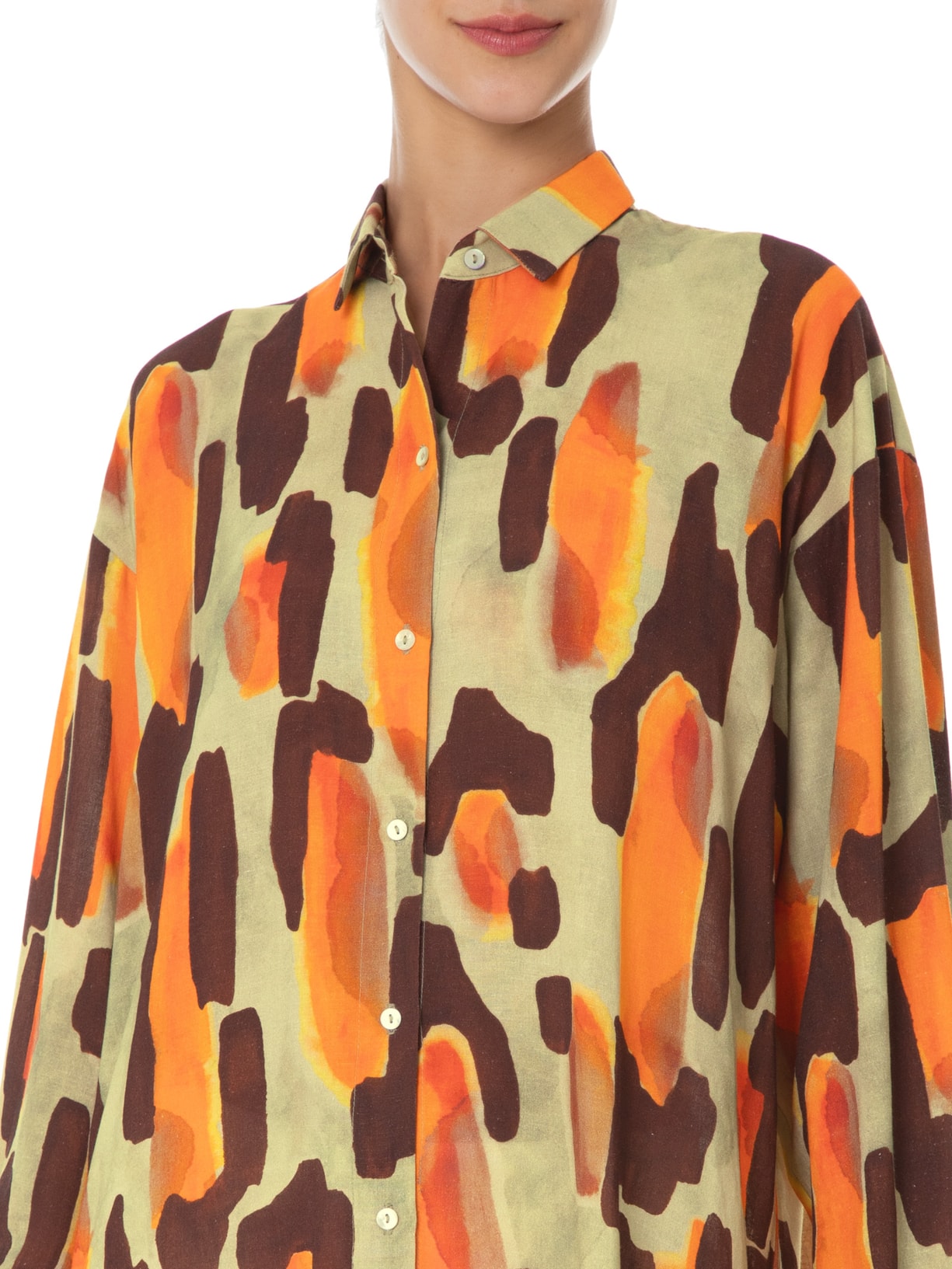 Camisa Feminina Oversized Light Verde Lenny Niemeyer