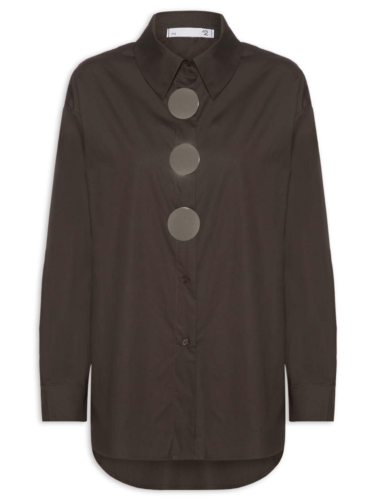 Camisa Feminina Oversized Marrom '2Essential