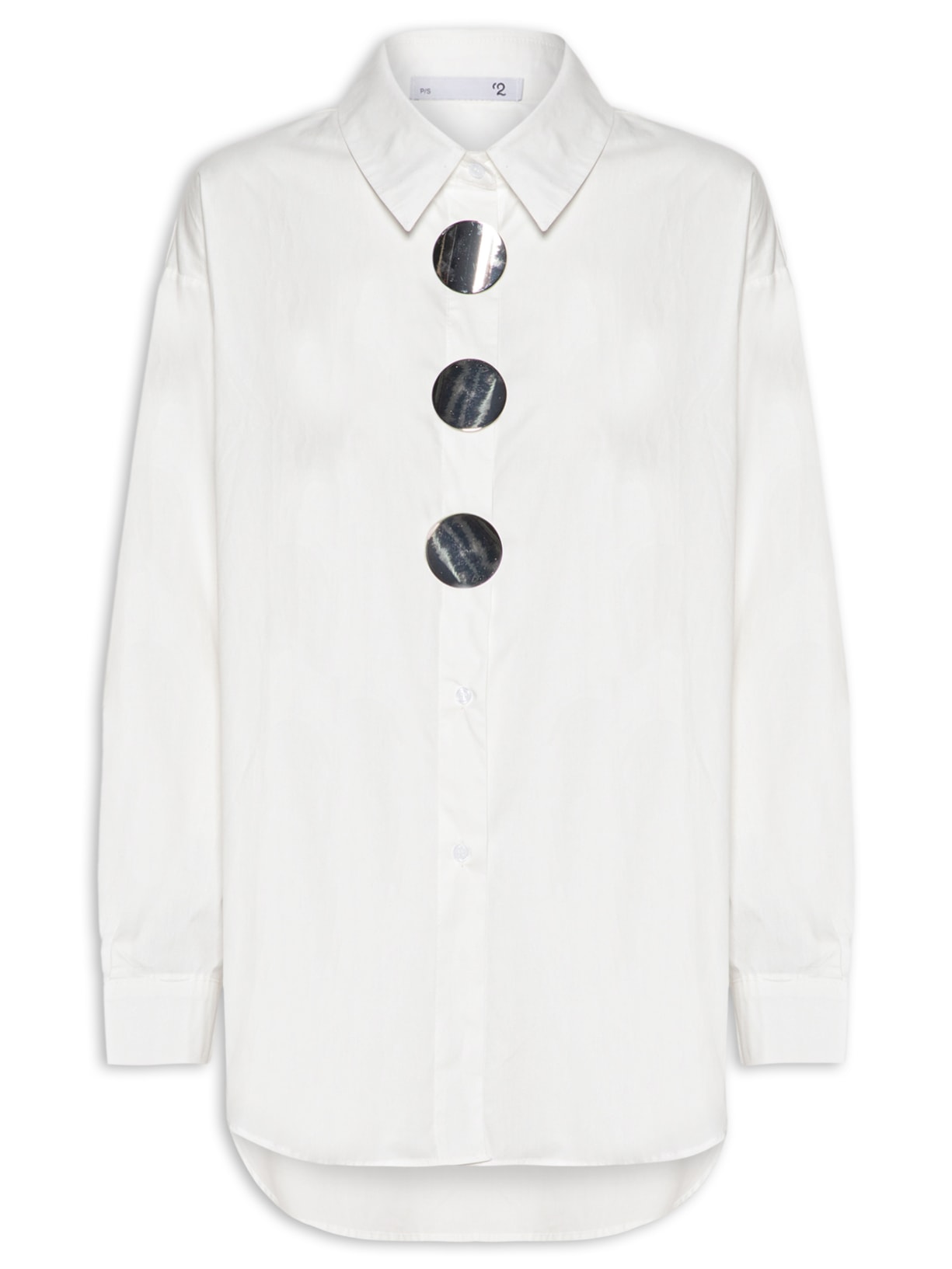 Camisa Feminina Oversized Off White '2Essential