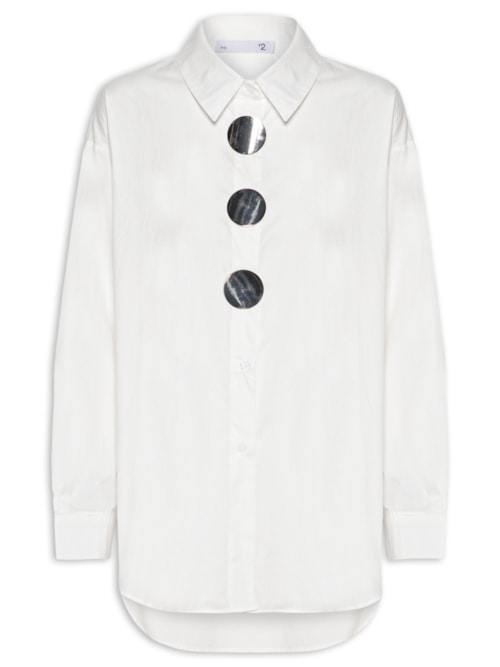 Camisa Feminina Oversized - Off White