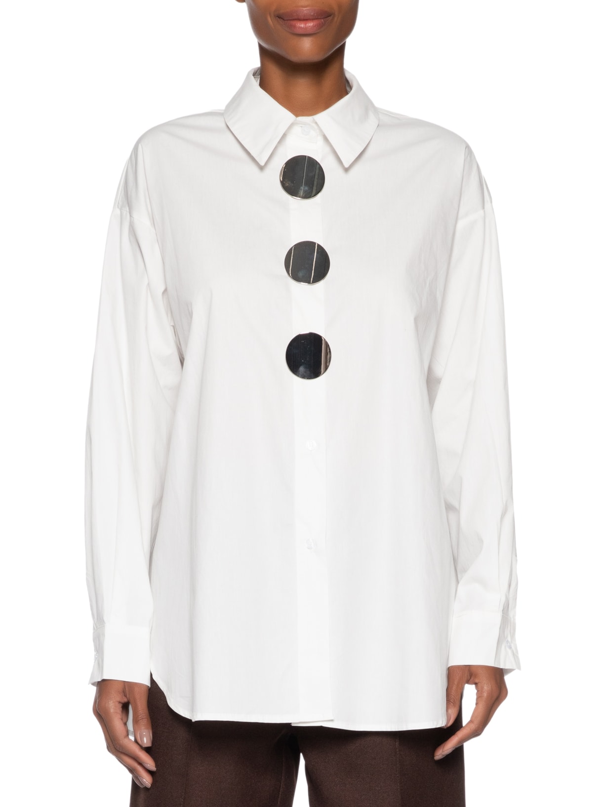 Camisa Feminina Oversized Off White '2Essential
