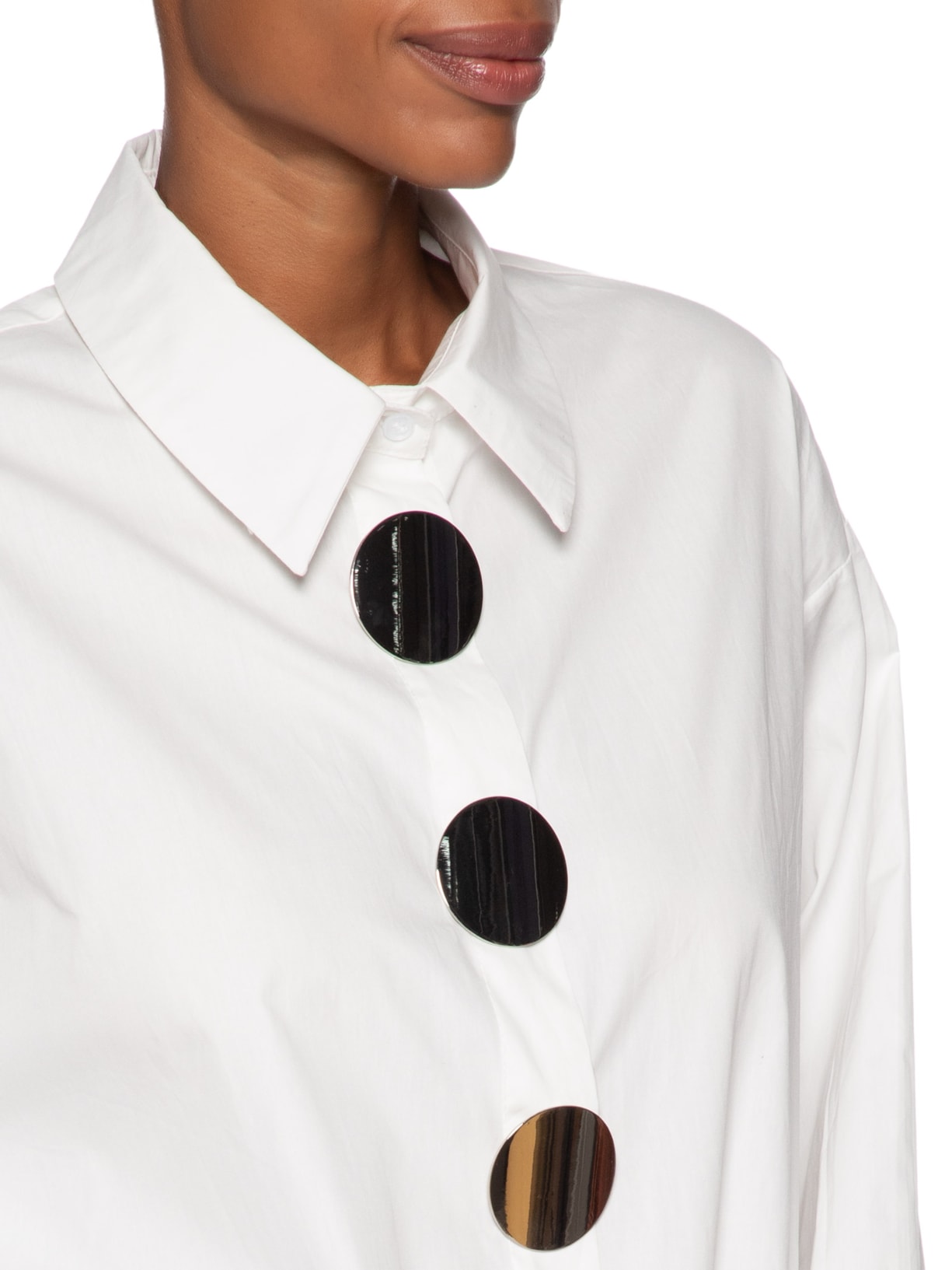 Camisa Feminina Oversized Off White '2Essential