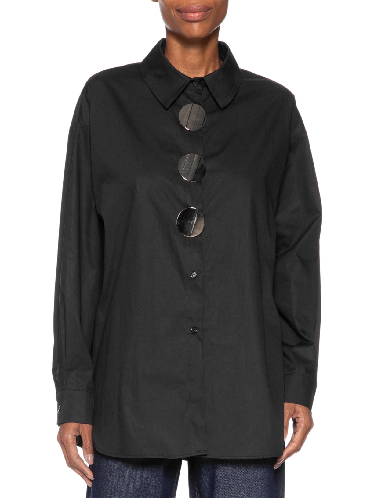 Camisa Feminina Oversized Preto '2Essential
