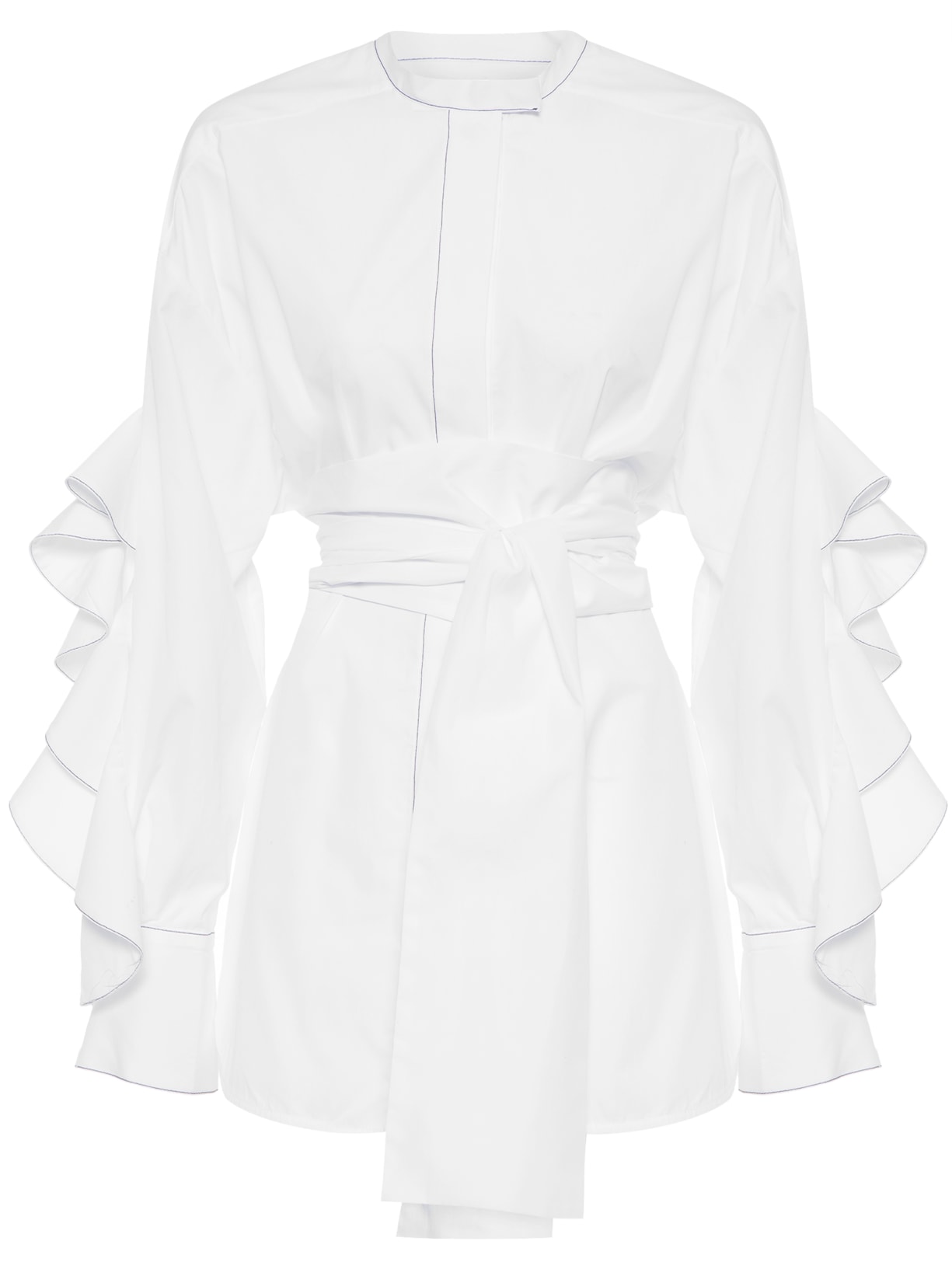 Camisa Feminina Paddy Ruffle Sleeve - Branco
