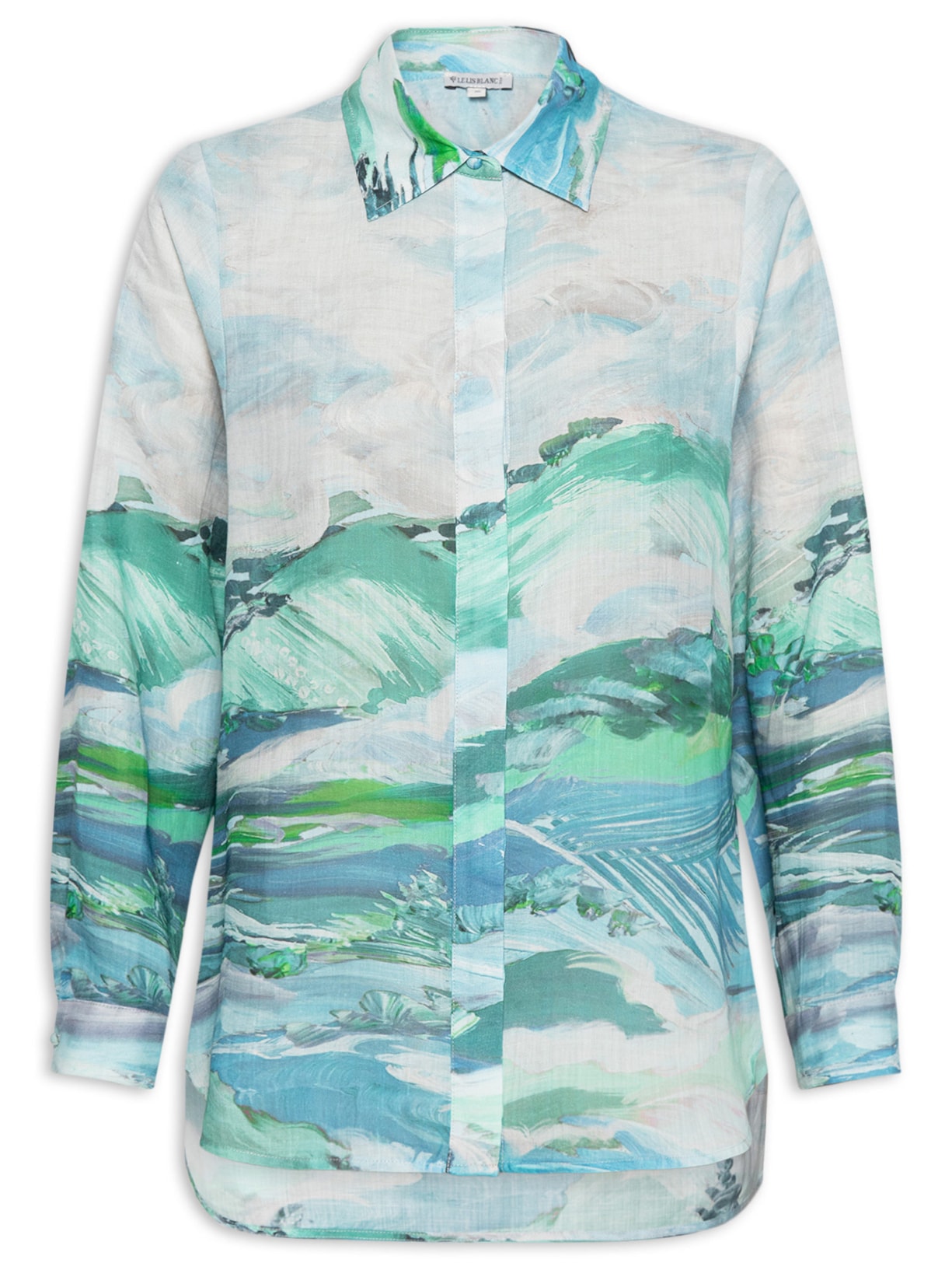 Camisa Feminina Paisagem - Azul