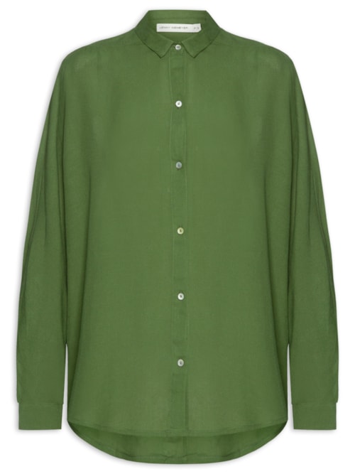 Camisa Feminina Pala Franzida - Verde