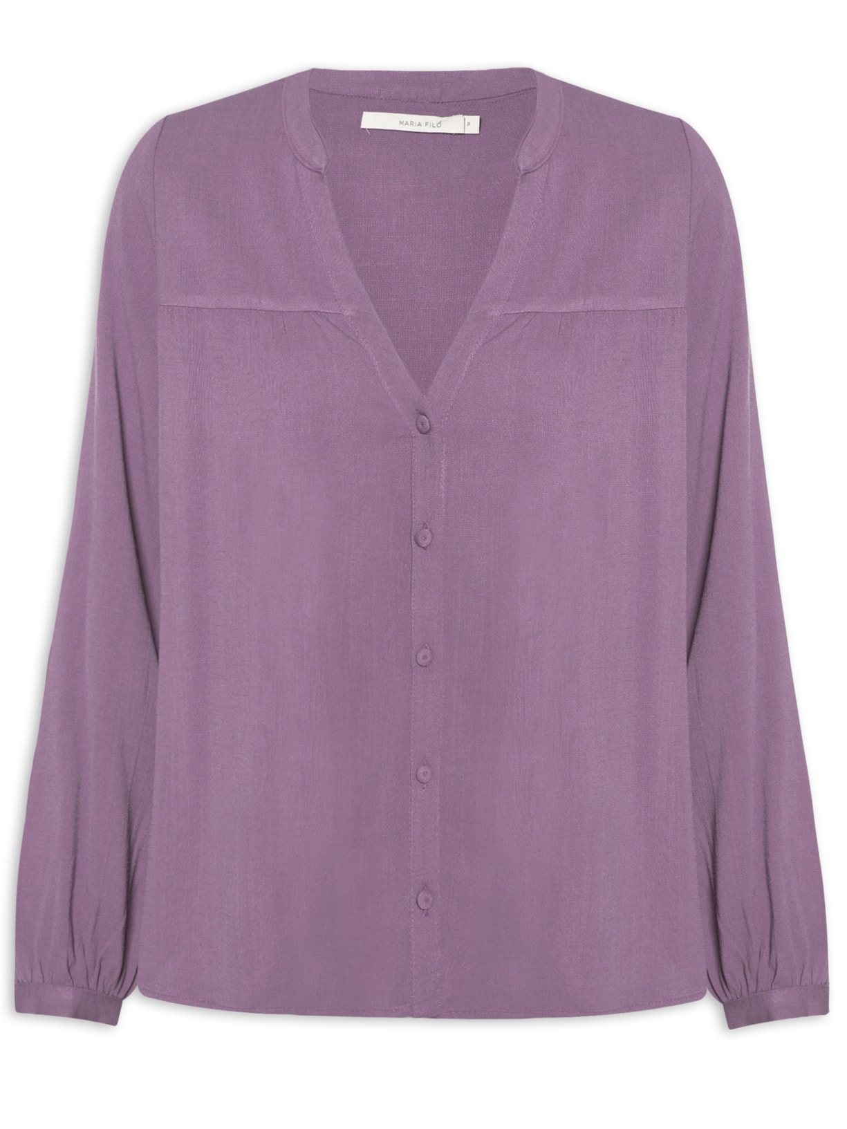 Camisa Feminina Pala Franzido - Roxo