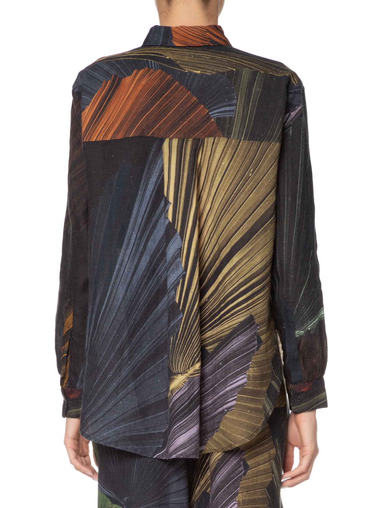 Camisa Feminina Palm Color Laranja Osklen