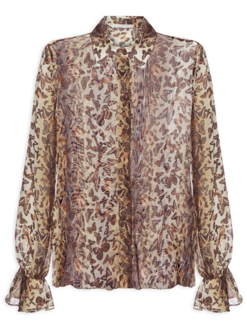 Camisa Feminina Papilio - Marrom