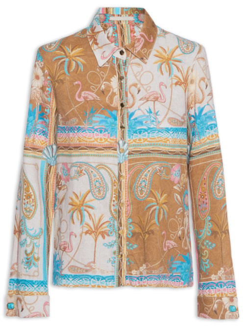 Camisa Feminina Paradisus - Marrom