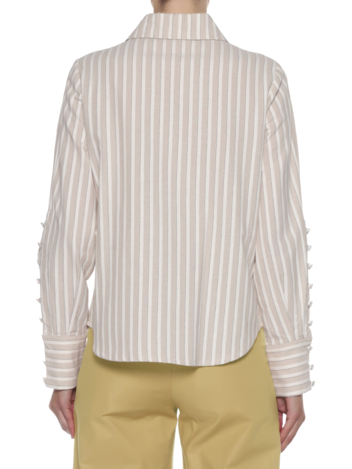 Camisa Feminina Pismo Listrado Bege Cruise