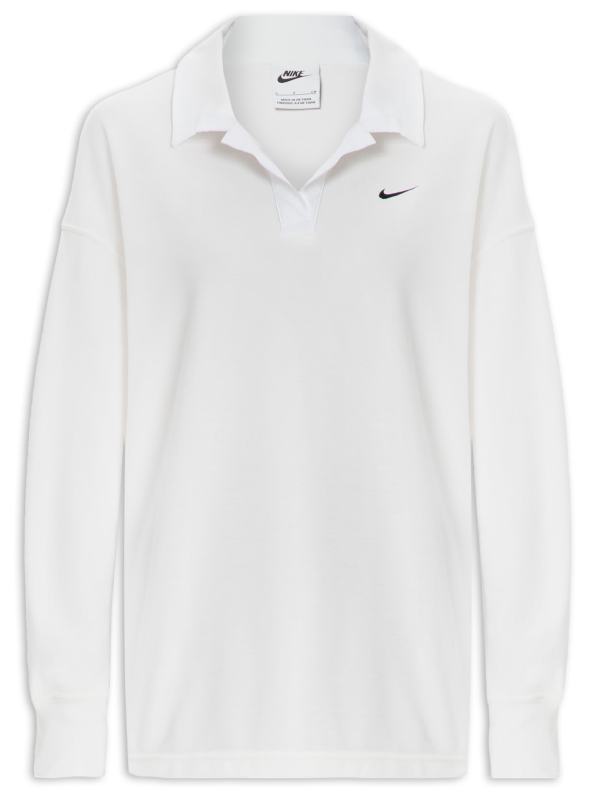 Camisa Feminina Polo Essentl - Branco