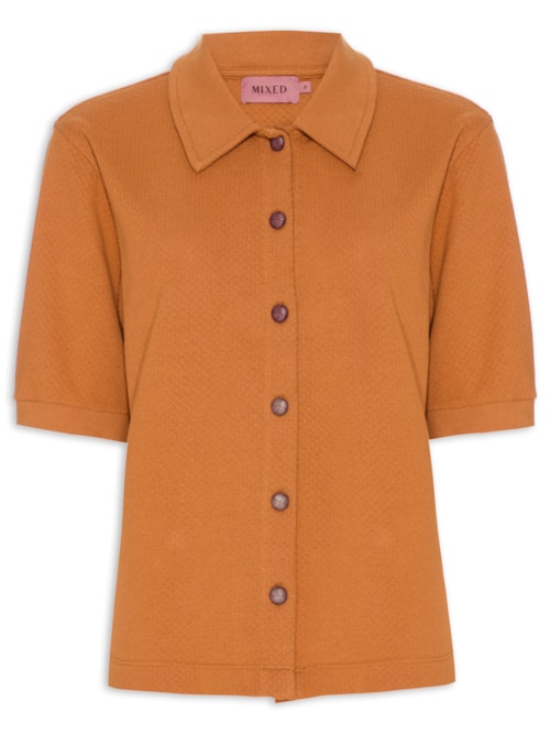 Camisa Feminina Polo Honey I26 - Laranja