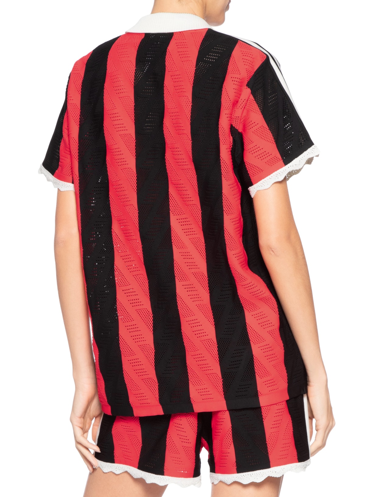 Camisa Feminina Polo Vermelho Adidas Originals