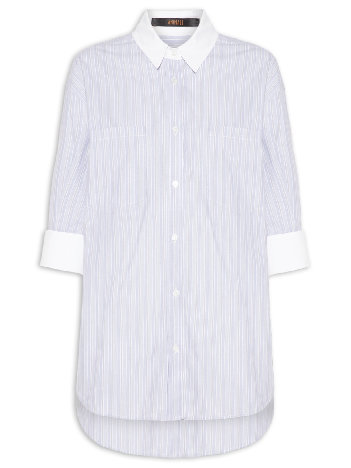 Camisa Feminina Punho - Azul