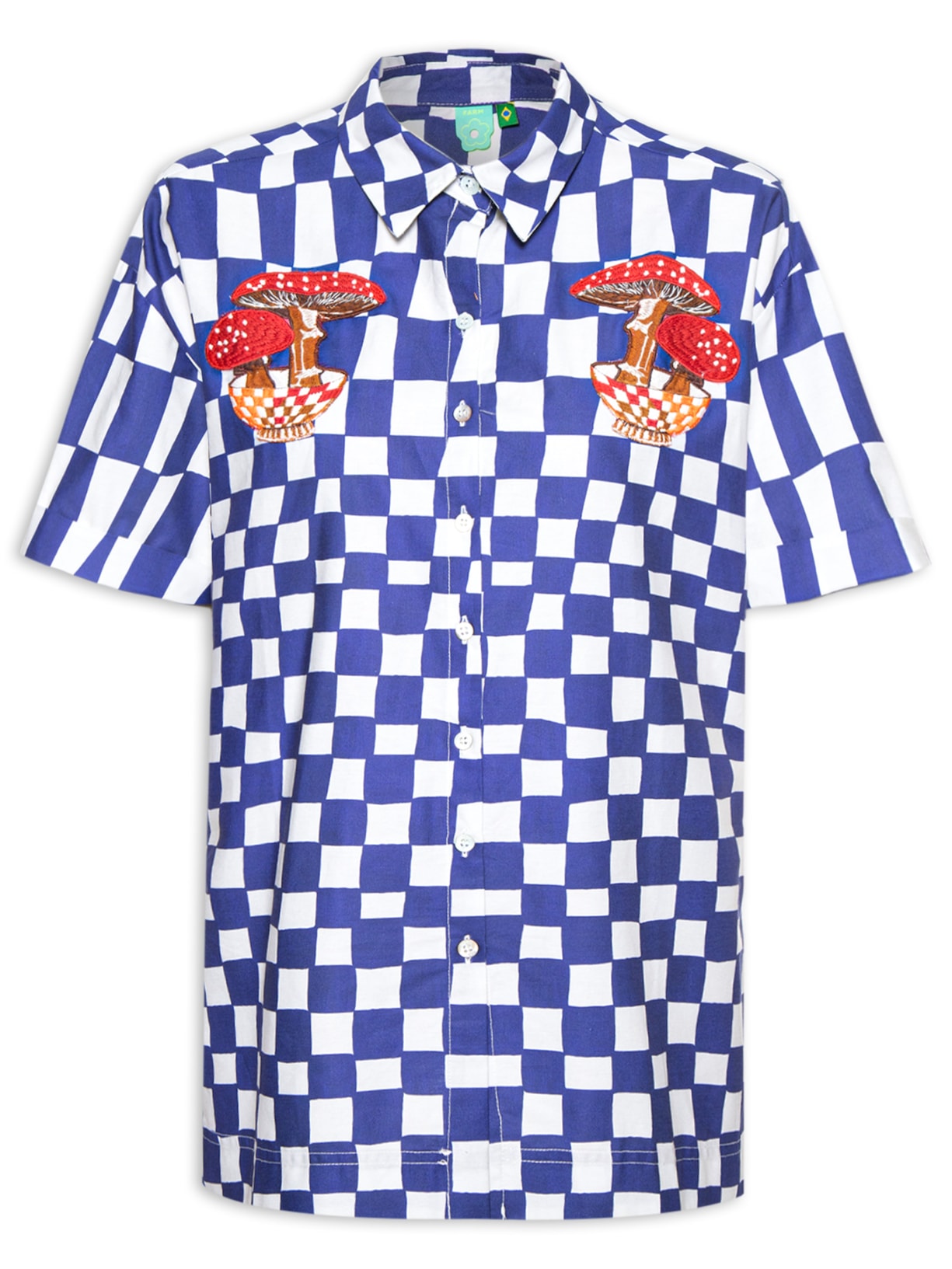 Camisa Feminina Quadriculado De Sonho - Azul