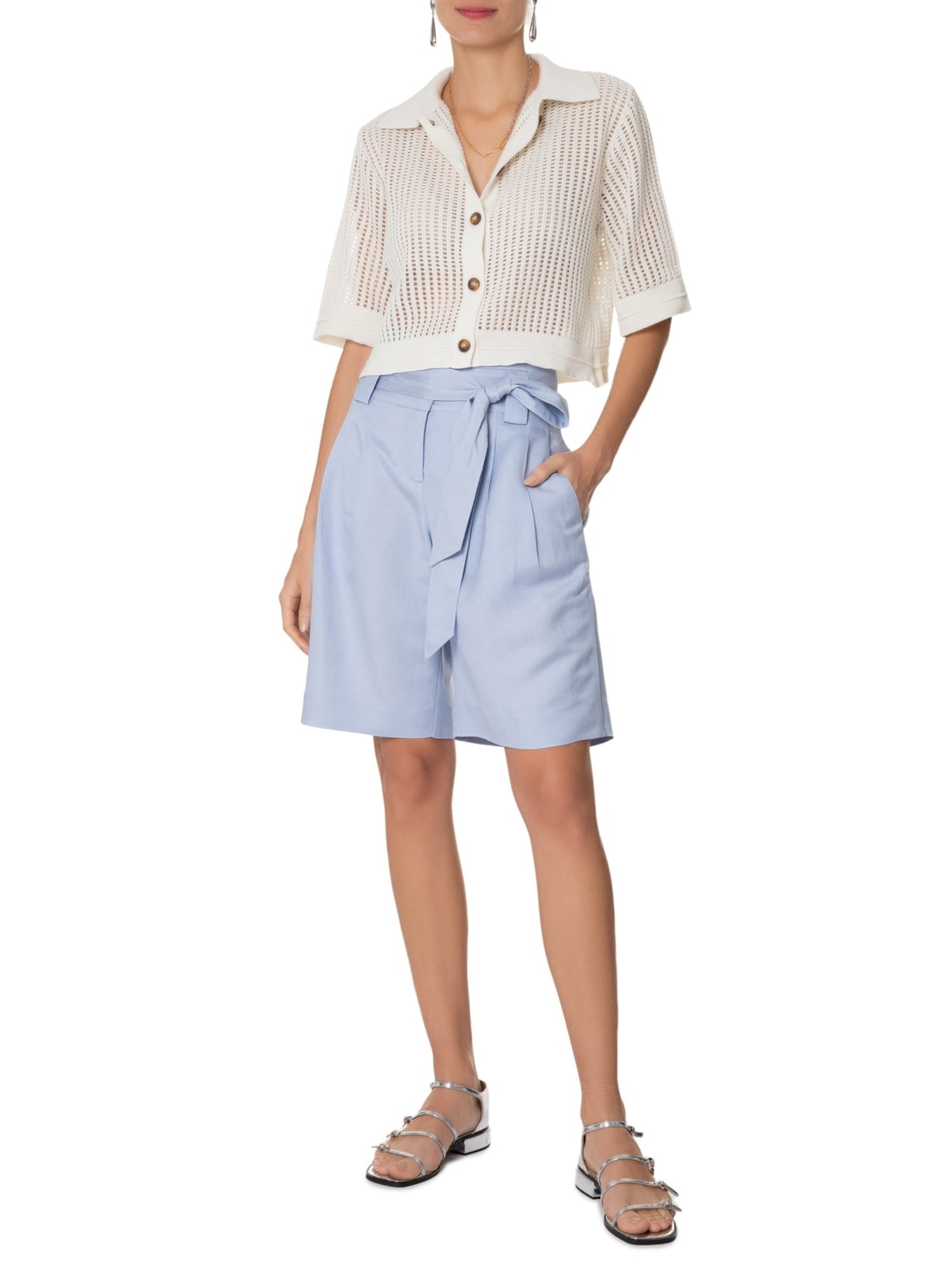 Camisa Feminina Rafi Off White Le Lis