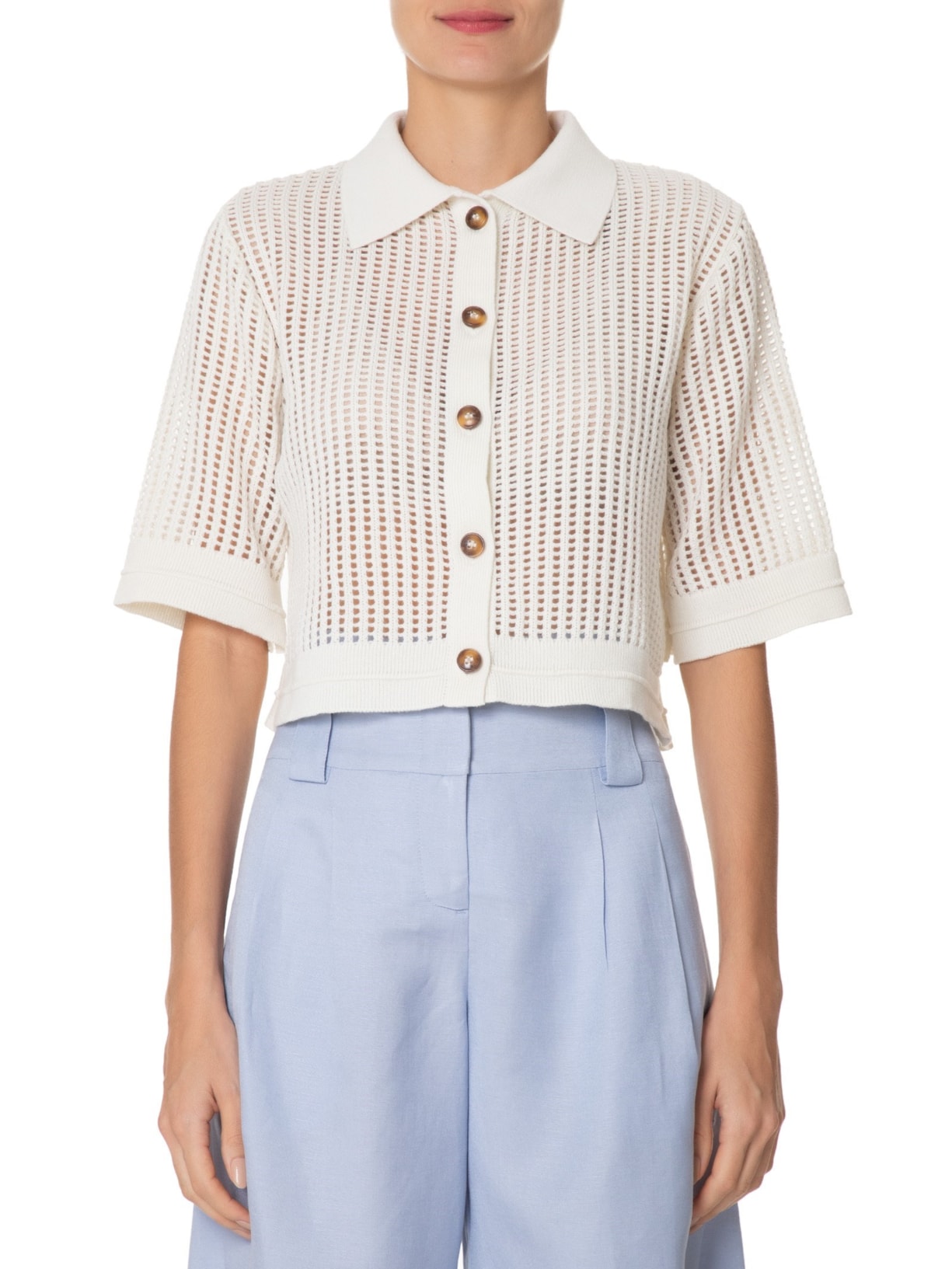 Camisa Feminina Rafi Off White Le Lis