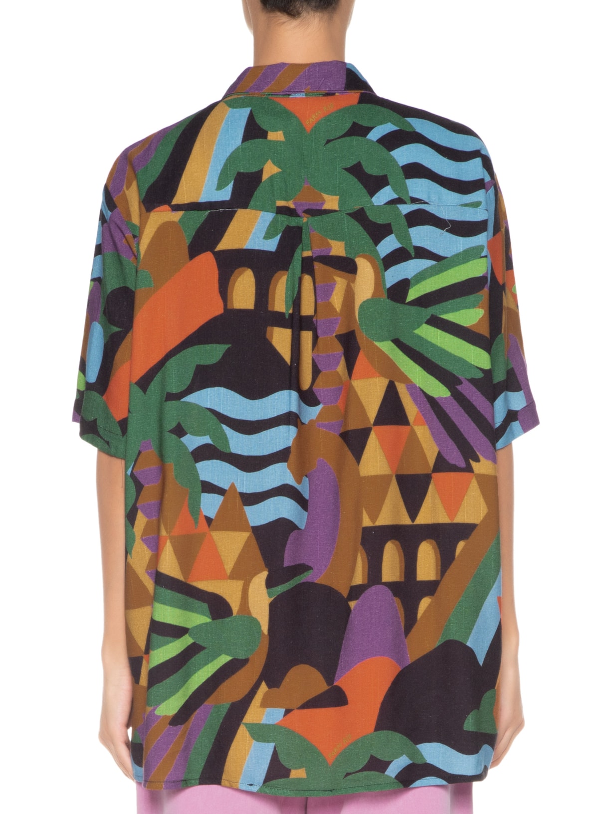 Camisa Feminina Rio Gráfico Preto Farm