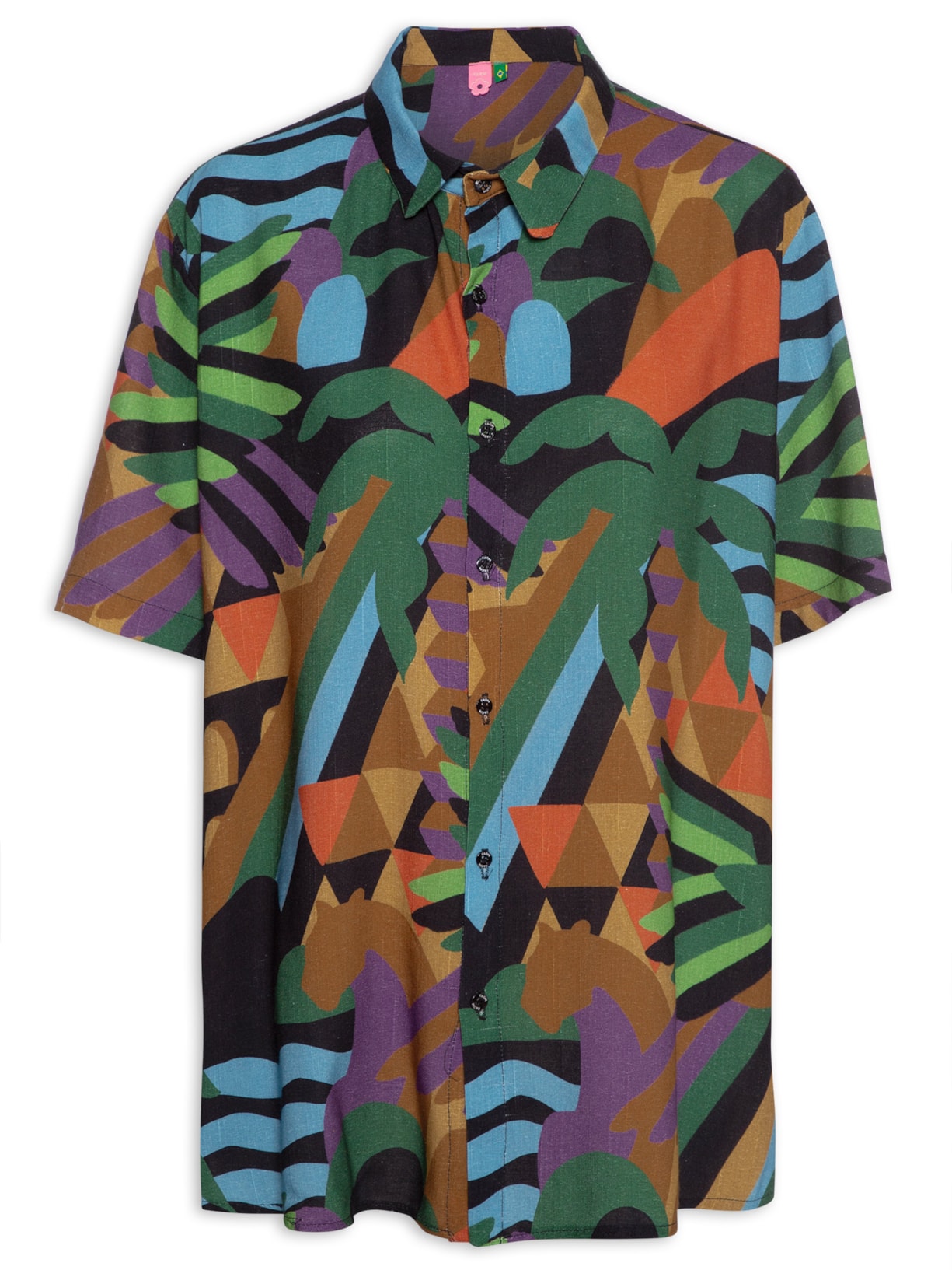 Camisa Feminina Rio Gráfico Preto Farm