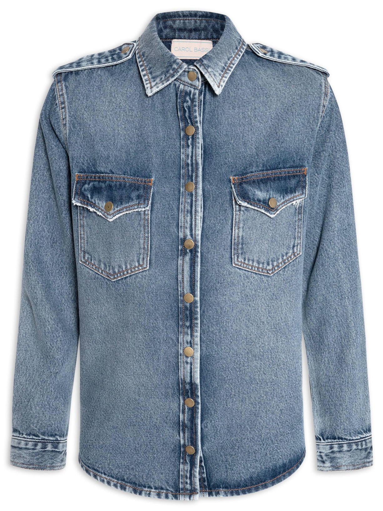 Camisa Feminina Rose - Azul