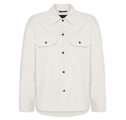 Camisa Feminina Sarja Basic Veludo - Cinza
