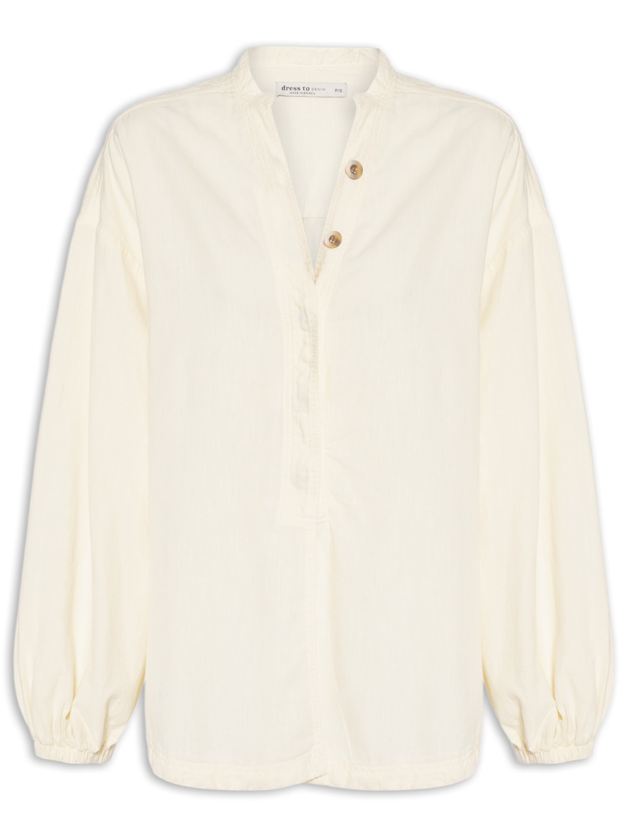 Camisa Feminina Sarja Cânhamo – Amarelo Dress To
