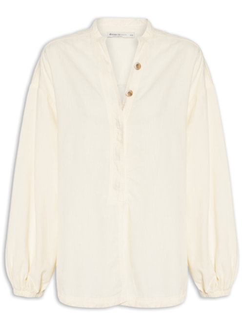 Camisa Feminina Sarja Cânhamo – Amarelo