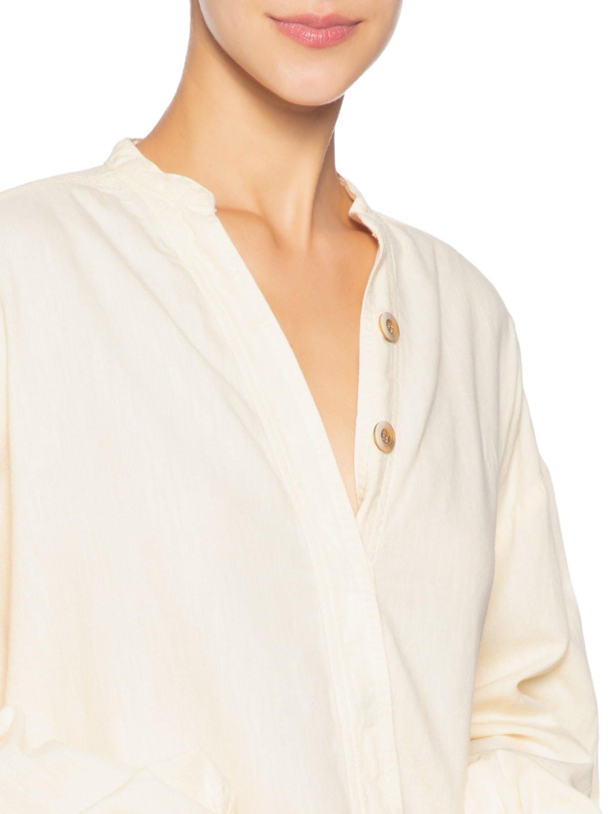 Camisa Feminina Sarja Cânhamo – Amarelo Dress To