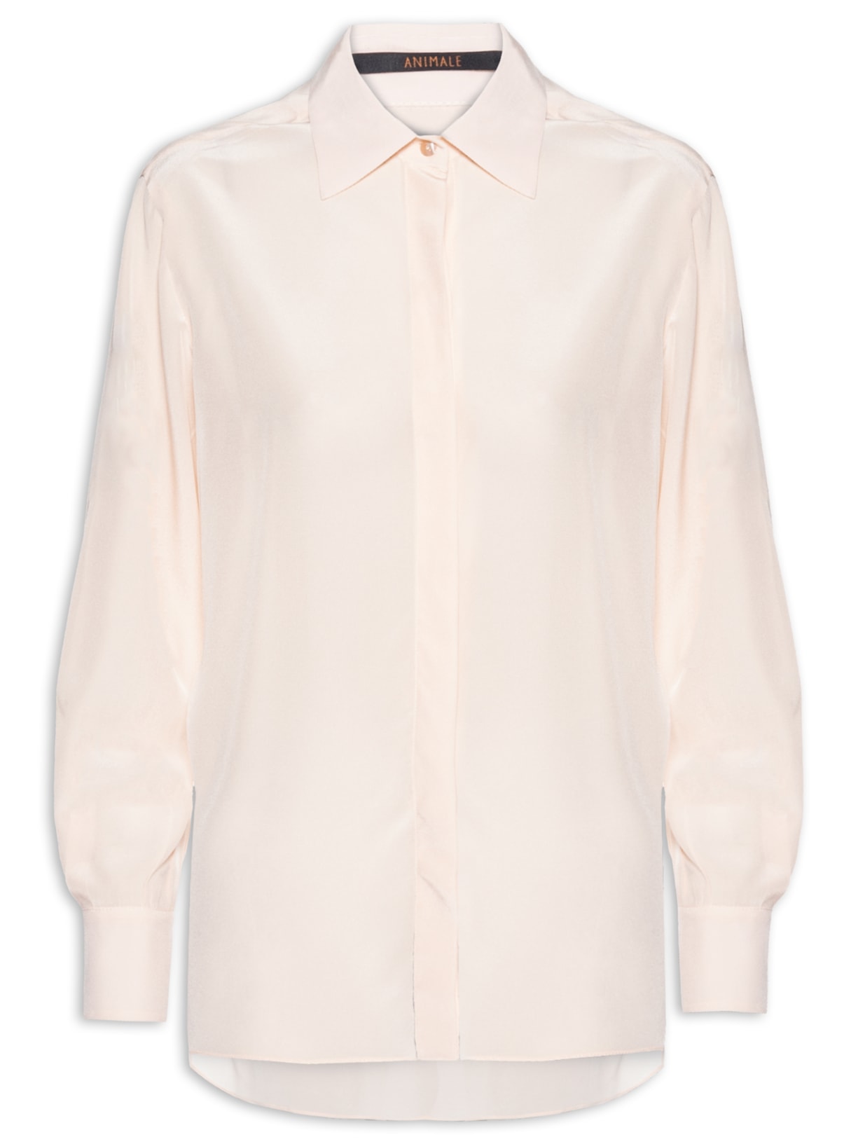 Camisa Feminina Seda Ampla Litoral - Rosa